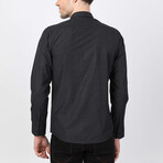 Okan Button Up Shirt // Black + Gray (XS)
