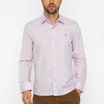 Deniz Button Up Shirt // Lilac (M)