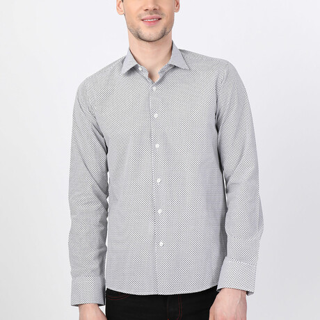 Duman Button Up Shirt // Black + White (XS)
