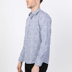 Cetin Button Up Shirt // Blue + Navy (XS)