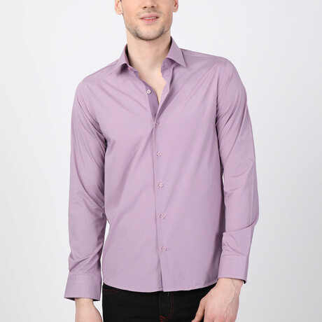 Taner Button Up Shirt // Purple (XS)