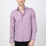 Taner Button Up Shirt // Purple (XS)