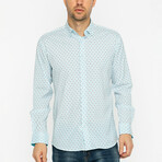 Hosmunt Button Up Shirt // Turquoise (L)