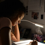 UberLight Flex 4100TL LED Task Light + Round Base // White