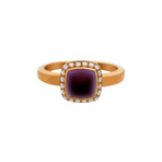 Pain de Sucre 18k Rose Gold Diamond + Amethyst Ring // Store Display (Ring Size: 6.75)