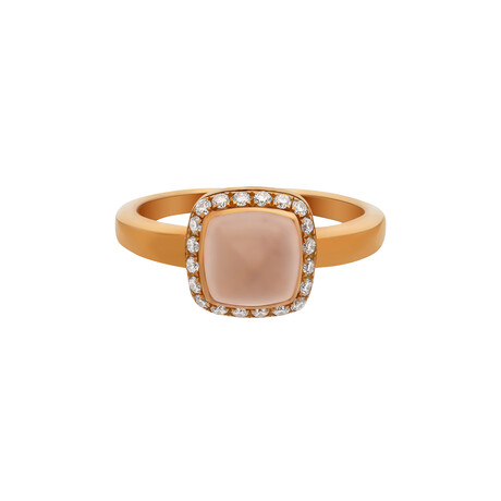 Pain de Sucre 18k Rose Gold Diamond + Quartz Ring // Store Display (Ring Size: 4.5)