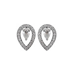 Lovelight 18k White Gold Diamond Earrings // Store Display