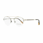 Ermenegildo Zegna Semi-Rimless Eyeglasses // Antique Gunmetal + Gray Havana + Vicuna