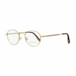 Ermenegildo Zegna Oval Eyeglasses // Matte Gold + Havana