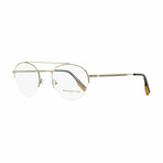 Ermenegildo Zegna Semi-Rimless Eyeglasses // Ruthenium/Black/Vicuna