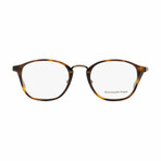 Ermenegildo Zegna Oval Eyeglasses // Dark Havana + Bronze
