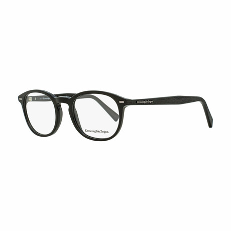 Ermenegildo Zegna Oval Eyeglasses V3 // Black