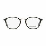 Ermenegildo Zegna Oval Eyeglasses V1 // Black + Gunmetal