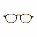 Ermenegildo Zegna Oval Eyeglasses // Havana