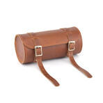Leather Bike Saddle Bag // Brown