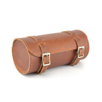 Leather Bike Saddle Bag // Brown