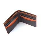 Slim Men Bifold Leather Wallet // Brown