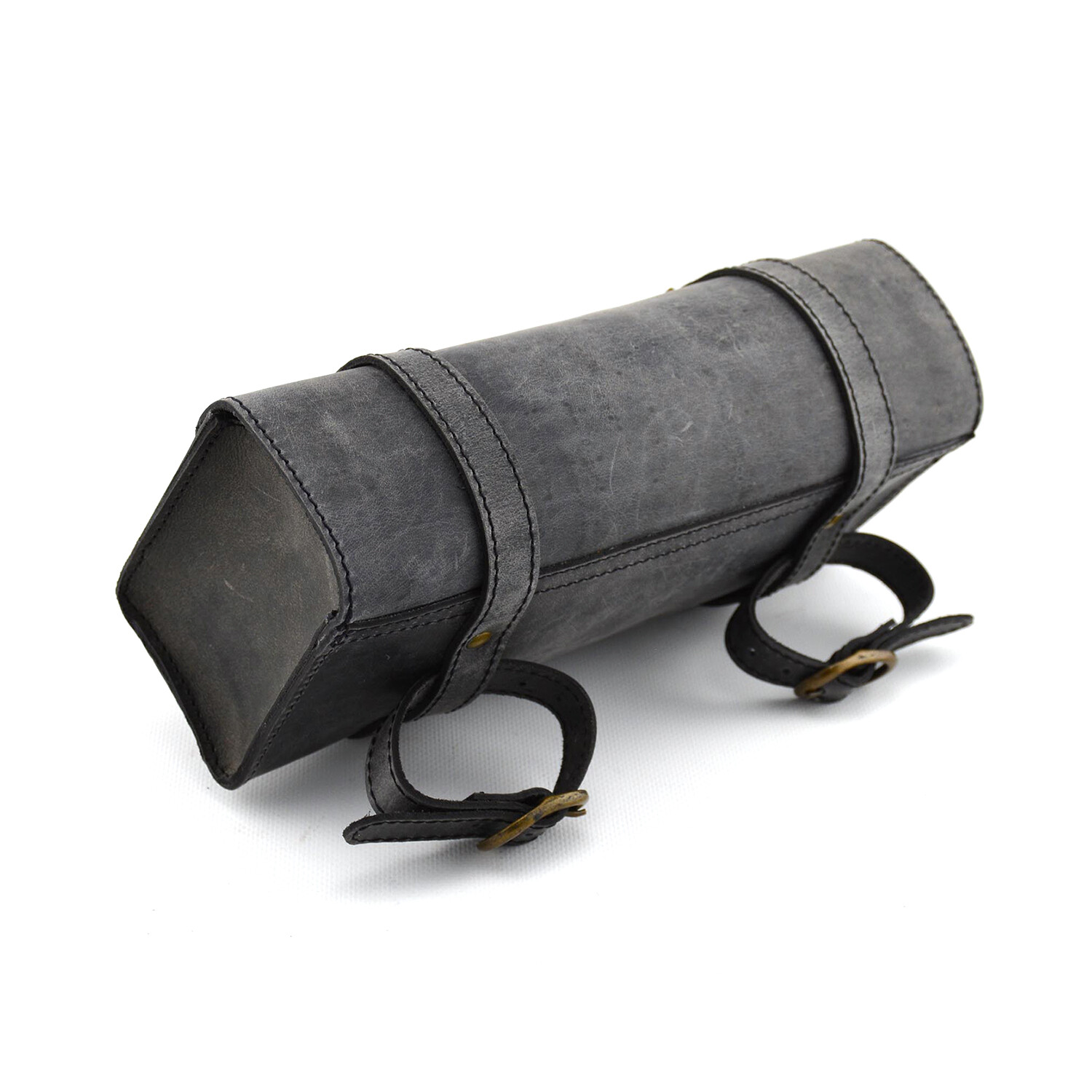 Leather Motorcycle Tool Bag // Black Exclusive Leather Touch of Modern