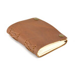 Handmade Leather Journal // 6” // Tan