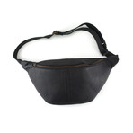 Unisex Leather Fanny Pack // Black