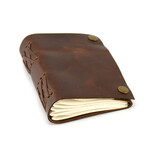 Handmade Leather Journal // 6” // Brown