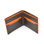 Slim Men Bifold Leather Wallet // Brown