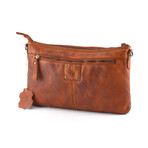 Leather Designer Sling Bag // Cognac