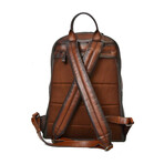 Designer Leather Backpack // Cognac