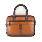 Designer Laptop/Portfolio Leather Bag // 14" // Tan