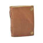 Handmade Leather Journal // 6” // Tan