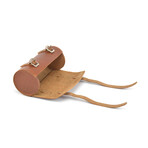 Leather Bike Saddle Bag // Brown