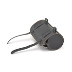 Leather Bicycle Saddle + Utility Tool Bag // Black