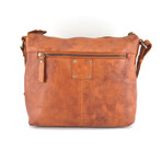 Designer Leather Sling Bag // Cognac