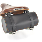 Leather Bicycle Saddle + Utility Tool Bag // Black