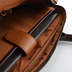 Designer Laptop/Portfolio Leather Bag // 14" // Tan