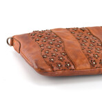 Leather Designer Sling Bag // Cognac
