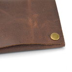 Handmade Leather Journal // 6” // Brown