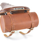 Leather Bike Saddle Bag // Brown
