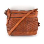 Designer Leather Sling Bag // Cognac