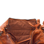 Designer Leather Sling Bag // Cognac