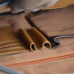 Designer Laptop/Portfolio Leather Bag // 14" // Tan