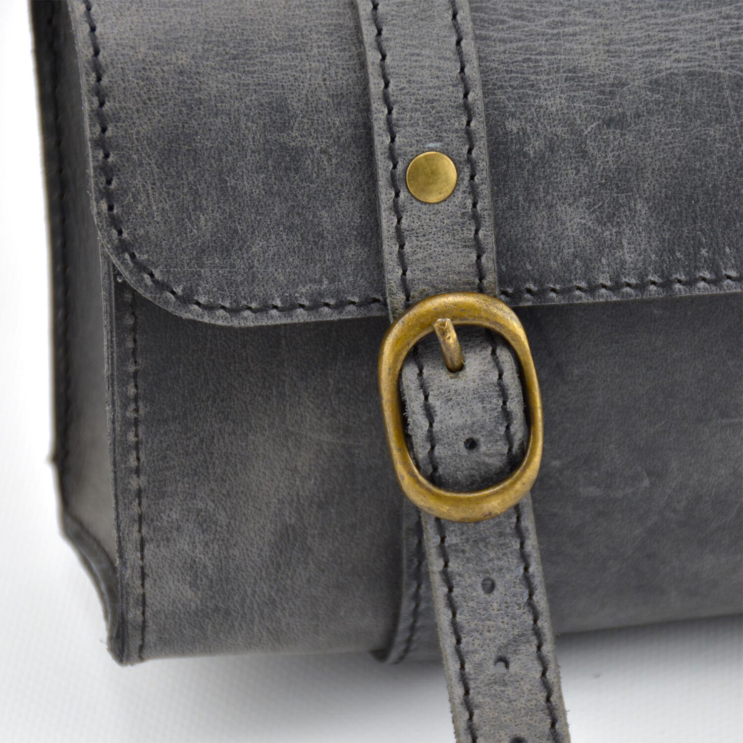 Leather Motorcycle Tool Bag // Black Exclusive Leather Touch of Modern