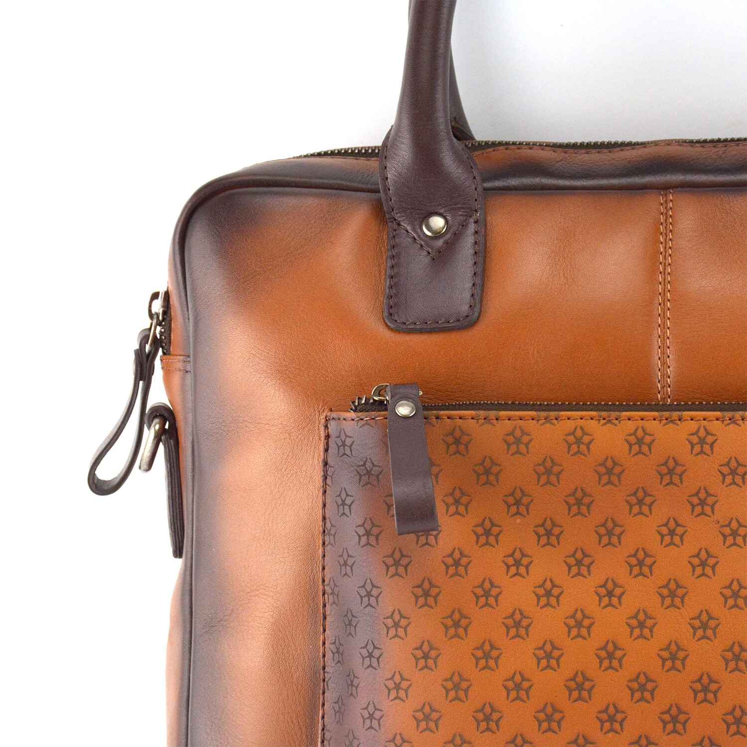 Designer Laptop/Portfolio Leather Bag // 14" // Tan Exclusive Leather