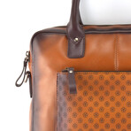 Designer Laptop/Portfolio Leather Bag // 14" // Tan