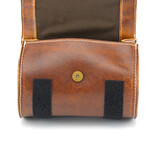 Leather Bicycle Saddle Tool Bag With Velcro // Vintage Brown