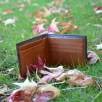 Crazy Horse Leather Men's Wallet // Brown