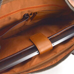 Designer Laptop/Portfolio Leather Bag // 14" // Tan