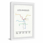 Los Angeles Subway Framed Print (12"H x 8"W x 1.5"D)