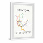 NYC Subway Framed Print II (12"H x 8"W x 1.5"D)