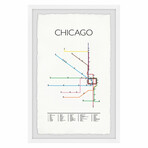 Chicago Subway II Framed Print (12"H x 8"W x 1.5"D)